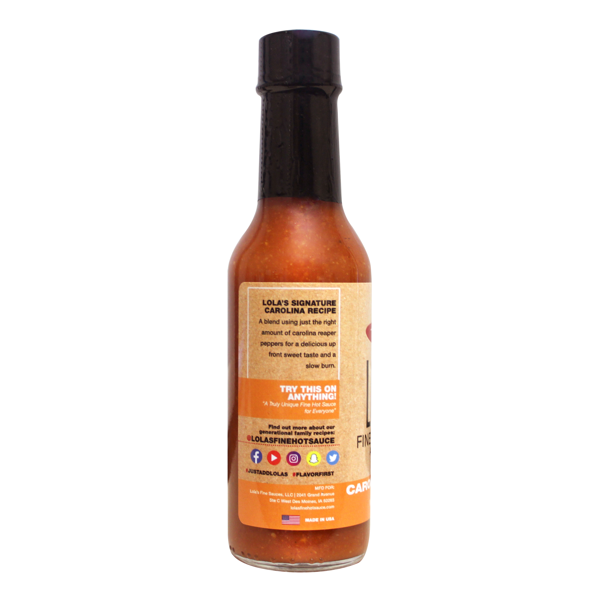 hot sauce, lola, natural, pepper, spicy, nongmo, gluten free, ghost pepper, hot, lolas fine hot sauce