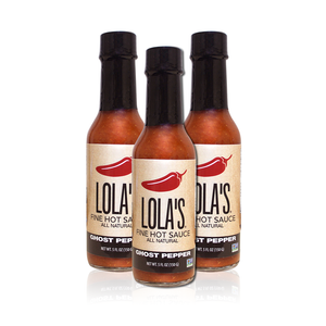 hot sauce, lola, natural, pepper, spicy, nongmo, gluten free, ghost pepper, hot, lolas fine hot sauce