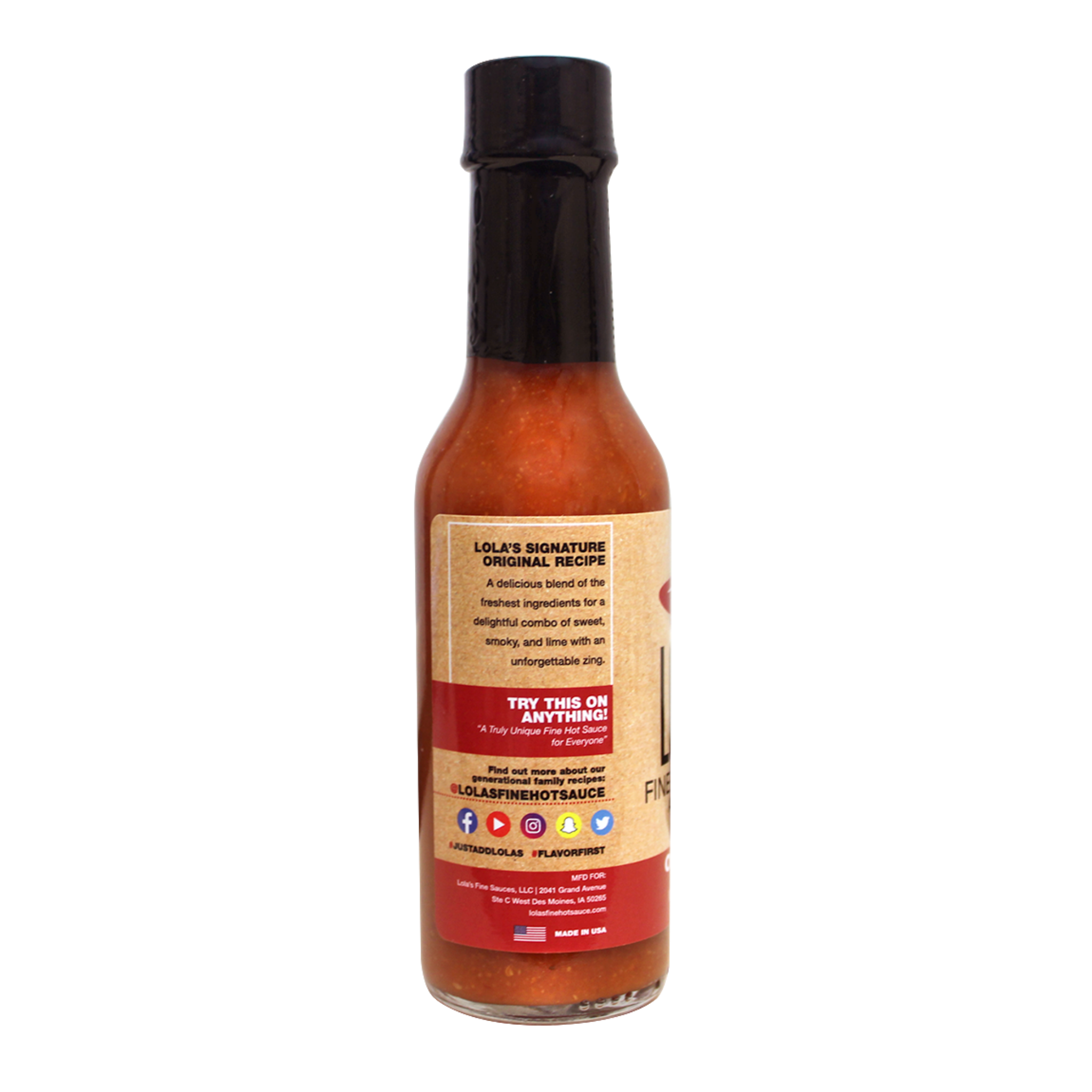 Lola's Fine Hot Sauce 3 Pack Original (5oz)